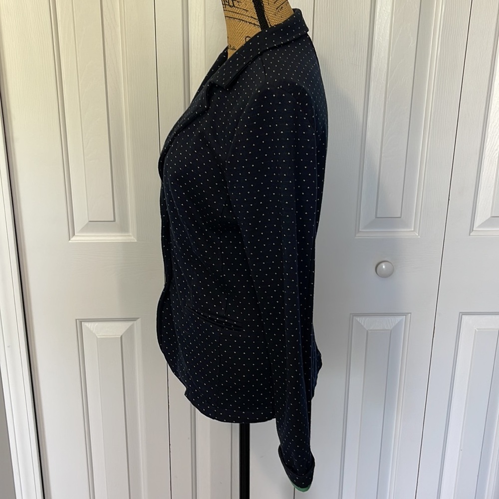 Yest Navy Blue Pattern Blazer - image 4